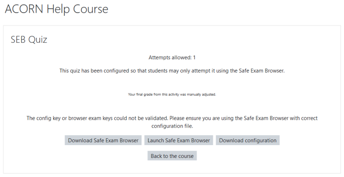 download and run safe exam browser